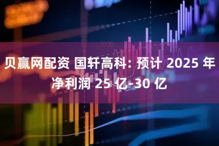 贝赢网配资 国轩高科: 预计 2025 年净利润 25 亿-30 亿